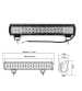 LED bar auto drept, 71 cm, spot si flood, 12v-24v, 180w