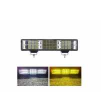 Led bar bicolor, alb galben 30 cm 12-24v + functie flash/blitz