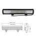 Led bar 252w Proiector auto tir suv atv barca quad 45 cm