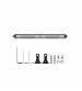Led Bar 9D Super Slim 202w , 2 RAW Spot Si Flood 
